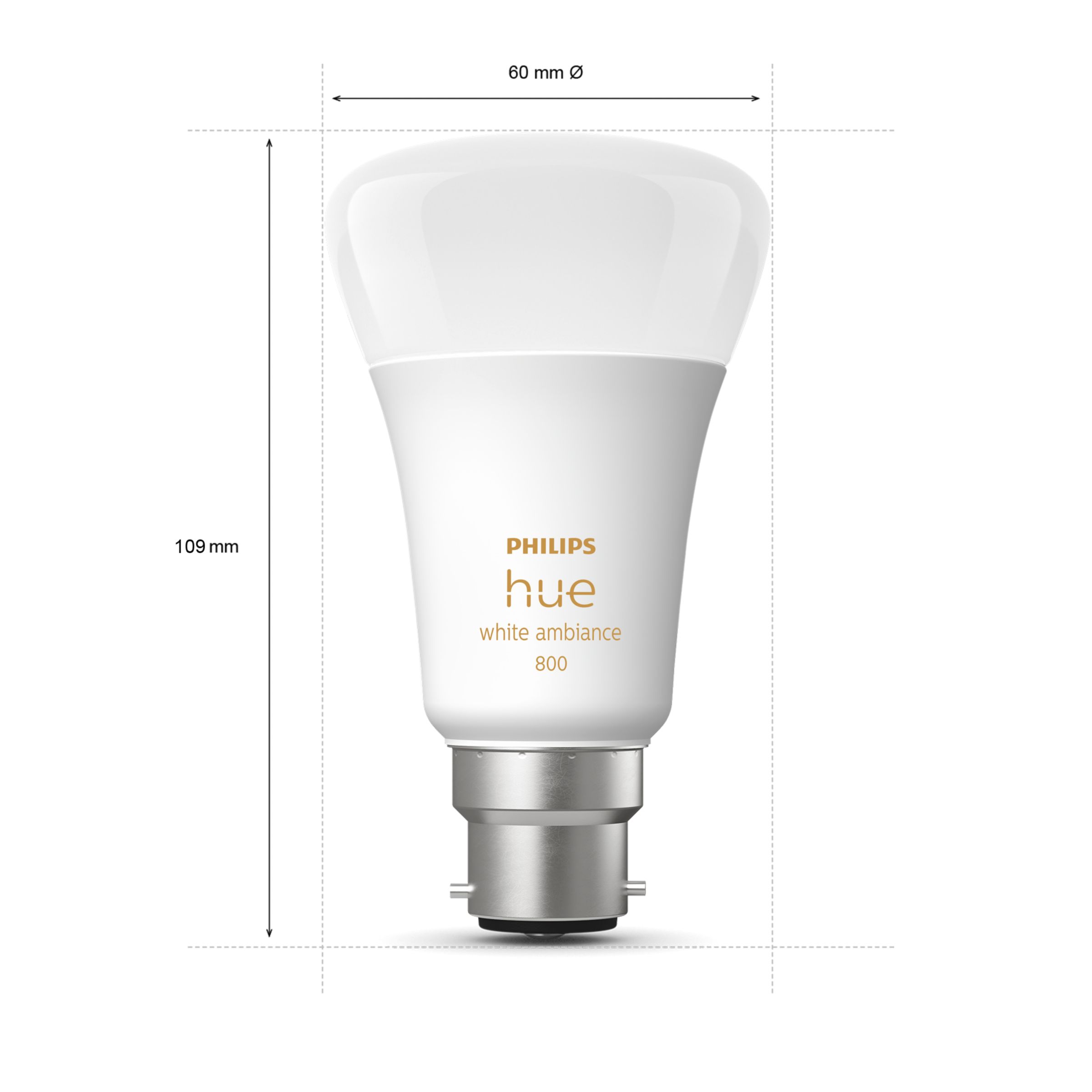 Hue 4-pack B22 LED Bulb – White Ambiance | Philips Hue UK